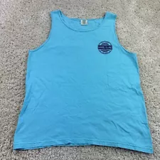 Comfort Colors Mens Size Large Tank Top Blue Sanibel Island Florida