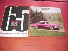 1965 CHEVROLET SALES BROCHURE MALIBU SS & FULL LINE IMPALA CORVETTE 327 396 427