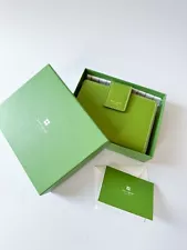 Kate Spade NY Green (Leather?) Planner Address Book Card Passport Organizer Y2K