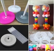 Single Balloon Column Arch Base Upright Pole Display Stand Kit w Latex Balloons