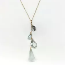 Jewelry Pendant Necklace Aquamarine Yellow Gold 4102702