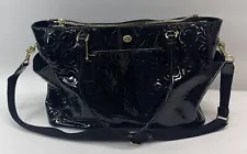 Coach Black XL Business Bag/Travel Tote/Diaper Bag With Changing Pad Free S&H