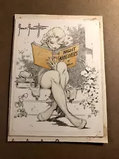 Frank Frazetta Extremely Rare Signed One Of A Kind Illustration Art Drawing '52