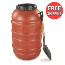 58 Gal. Barrel U.S Military Waterproof Food Grade Plastic with Rubber Gasket Lid