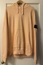 STONE ISLAND Authentic Peach Cotton Hoodie Hooded sweatshirt FW13 Supreme Bape