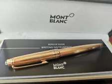 Authentic Montblanc 2866 Meisterstuck Ballpoint White Montblanc Star Pen 164P