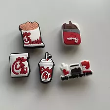 Chick Fil-A Shoe Charms Lot of 5 Jibbitz- Fits Clogs And Crocs