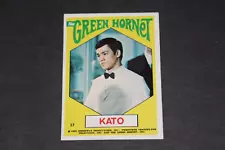 vintage 1966 Bruce Lee as Kato Green Hornet sticker card #17 unpeeled FREE SHIP