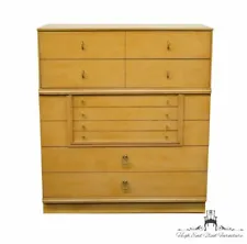 DIXIE FURNITURE Blonde 38" Mid Century Modern Chest of Drawers 2025