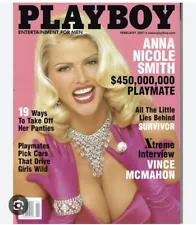 Playboy magazine February 2001 New in sealed bag Anna Nicole Smith magazine