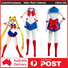 Anime Sailor Moon Tsukino Usagi Cosplay Costume Uniform Dress Halloween Outfits