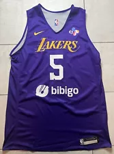 Nike NBA Los Angeles Lakers Player Issued Reversible Practice Jersey #5 LT