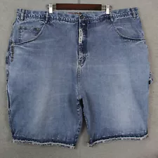 Vintage Maurice Malone Jean Shorts Mens Size 48 Blue Denim Loose Baggy Fit