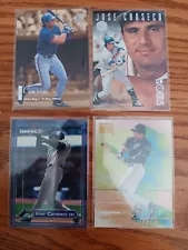 JOSE CANSECO MLB Baseball Lot Of (4) Cards Red Sox Devil Rays