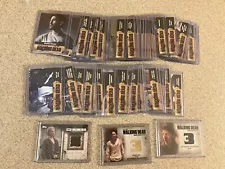 2011 Cryptozoic The Walking Dead Season 1 Base Lot 53 Cards + 3 Costume Relics