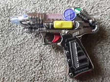 vintage toy laser gun, working light & sound