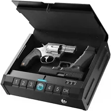 Gun Safe,Biometric Gun Safe for Pistols 3-Ways unlock Safe Fingerprint Digital