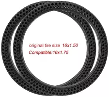 16 Inch 16*1.5-1.75 Explosion-proof 2 solid tires For Electric Bike Bicycle