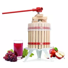 4.75 Gallon Fruit Wine Press Cider Grape Crusher Manual Juice Maker for Kitchen