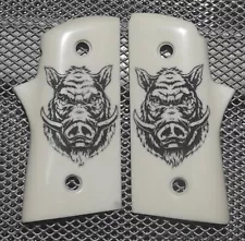 P-10 Scrimshawed Warthog Grips For The Para Ordnance Frames! NICE!