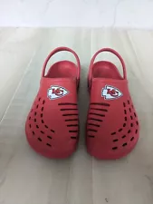 FOCO Kansas City Chiefs Red Slip On Sling Back Clog Shoes Size XL 13-14