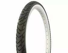 GENUINE DURO BICYCLE SMOOTH TIRE 26 X 2.125 IN WHITEWALL BEACHBUM TREAD.