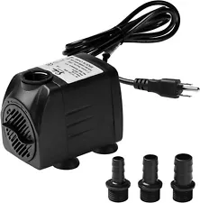 160-400GPH Aquarium Water Pump Adjustable Submersible Pump for Fish Tank Statuar