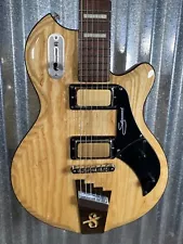 Supro 1296AN Silverwood Natural Ash Guitar & Bag #0800