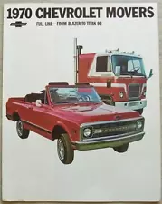 CHEVROLET MOVERS Full Line BLAZER Titan 90 USA Sales Leaflet For 1970 #D-78782