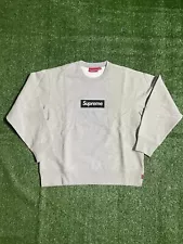 Supreme Box Logo Crewneck Gray FW22 Authentic (L)