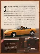 1992 Mazda Miata Vintage Print Ad/Poster Authentic Car Man Cave Pop Wall Art 90s