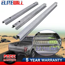 3x Truck Bed Support Rails For 1999-2017 Ford Super Duty F-250 F-350 w/6.5ft Bed