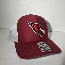 Arizona Cardinals Red ‘47 Stretch For L-XL NFL Hat New