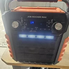 ION Audio Job Rocker MAX Bluetooth Speaker - Black Orange Tested