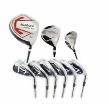 AGXGOLF MEN'S RIGHT HAND XS-TOUR COMPLETE GOLF SET wDRIVER+3W+3H+5-9 IRONS+PW+PT