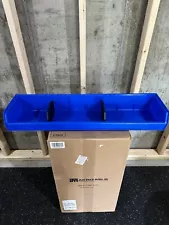 NEW Akro-Mils Akrobin 80 lb Blue 30320 33" Wide Hanging Bin 4 Pack