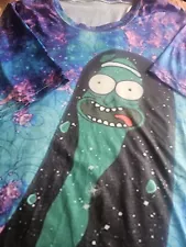 Rick and Morty T Shirt Adult Mens 2XL Pickle Rick In Space Adult Swim Season 3