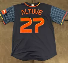 Jose Altuve Houston Astros City Connect Navy Jersey