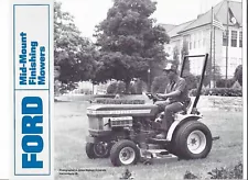 Original Ford 916A 916B Mid Mount Finishing Mowers Sales Brochure AD-2664 18750