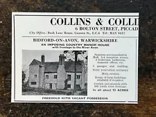 Manor House - Bidford on Avon - Warwickshire For Sale - 1966 Press Cutting r448