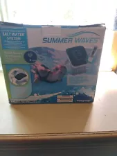 SUMMER WAVES SALT WATER SYSTEM FOR ABOVE GROUND POOLS W/ TOUCH LED DISPLAY