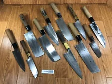 BROKEN DAMAGED Japanese Chef's Kitchen Knife Vintage Japan HOCHO 168/295mm KB584