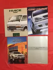 LOT 4 TOYOTA "LAND CRUISER +" Japanese Truck Car Dealer Sale Brochures