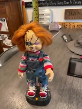 BRIDE OF CHUCKY Talking Animated Chucky Doll Child’s Play Halloween Decor Gemmy