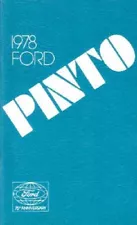 1978 Ford Pinto Owners Manual User Guide Reference Operator Book Fuses Fluids (For: 1978 Ford Pinto)