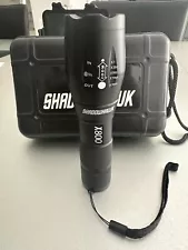 Shadowhawk Tactical Striking Telescopic Flashlight X800 Battery Charger & Case