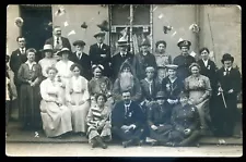 ENGLAND 1910s Celebration Dress-up. Real Photo Postcard