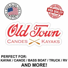 Old Town Decal Sticker For Kayak Canoe Truck Bass Boat RV and More!