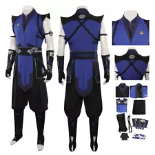 Mortal Cosplay Kombat 1 Sub-Zero Costume Outfits Halloween Carnival Suit Fullset