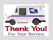 Post Office Mail Box Thank You For Your Service! Mailbox Decal Vinyl decal